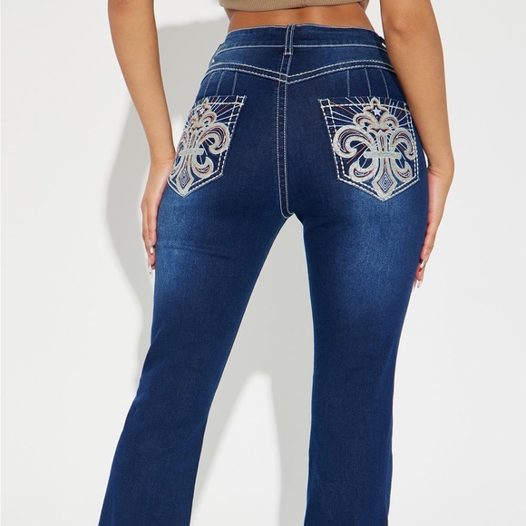 boot cut y2k stretch jeans #westerncore - Picture 2 of 7